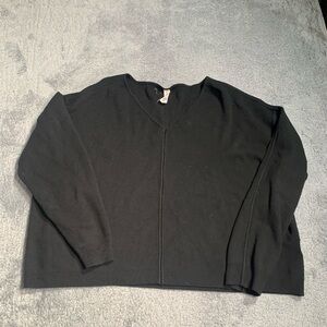 Daily practice Black V-Neck Sweater large